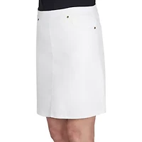 Hearts Of Palm Womens Petite A-Line Skirt