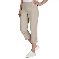 Hearts Of Palm Womens Straight Mid Rise Capri Pant
