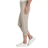 Hearts Of Palm Womens Straight Mid Rise Capri Pant