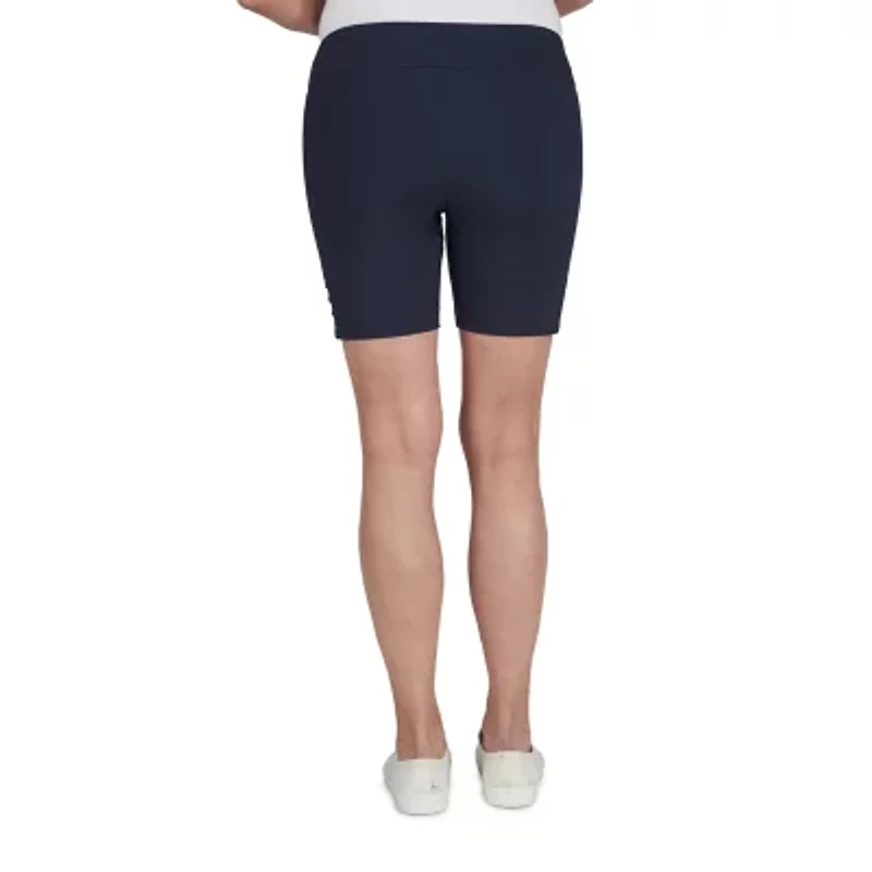 Hearts Of Palm Womens Mid Rise Petite Pull-On Short