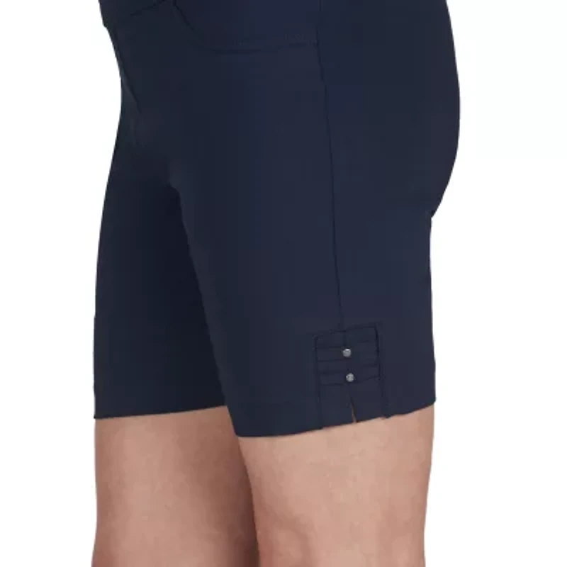 Hearts Of Palm Womens Mid Rise Petite Pull-On Short