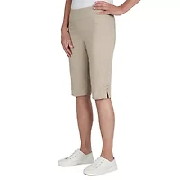 Hearts Of Palm Womens Straight Mid Rise Skimmer Pant
