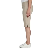 Hearts Of Palm Womens Straight Mid Rise Skimmer Pant