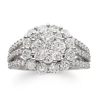3 CT. T.W. Diamond 14K White Gold Engagement Ring