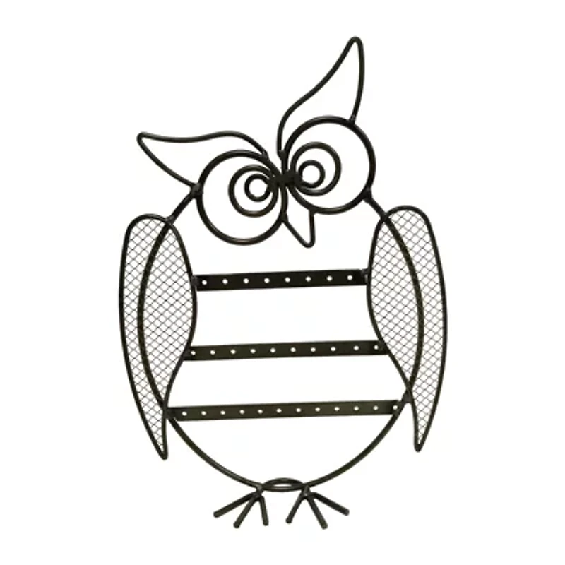 Black Owl Earring Holder