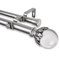 Rod Desyne Pixie 1" Adjustable Double Curtain