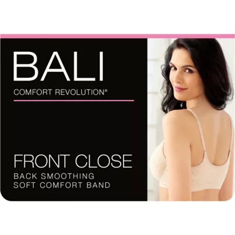 Bali Comfort Revolution® Front Close Shaping Full Coverage T-Shirt Underwire Bra 3p66