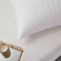 Blue Ridge Home Fashions 350 Thread Count Damask Stripe White Down Pillow