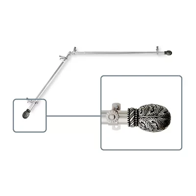 Rod Desyne Forest Corner Window 3/4 Adjustable Curtain