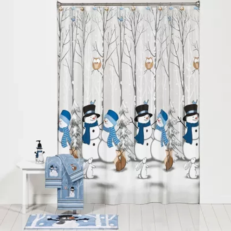 Saturday Knight Winter Friends Shower Curtain
