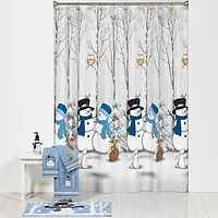 Saturday Knight Winter Friends Shower Curtain