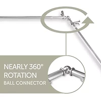 Rod Desyne Forest Corner Window 3/4 Adjustable Curtain