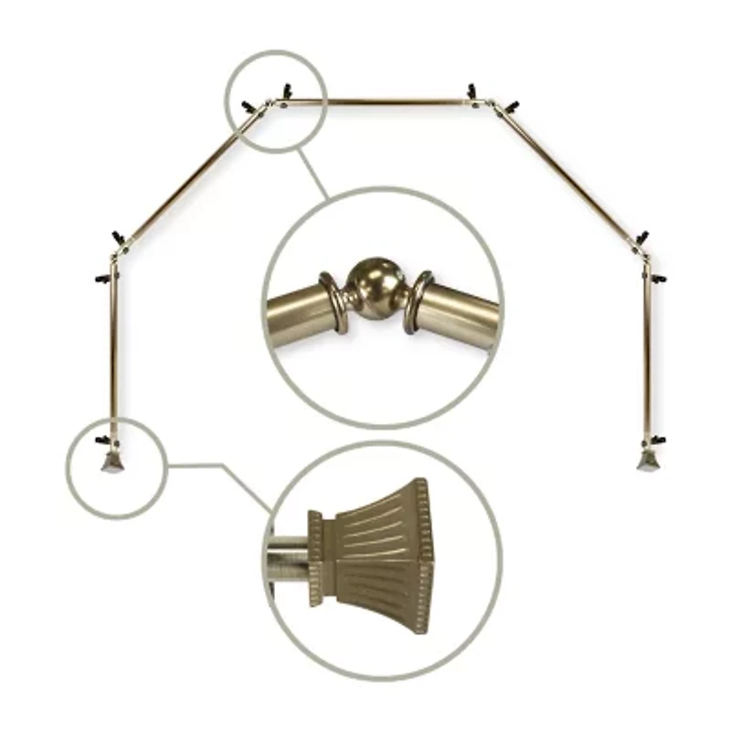 Rod Desyne Trumpet 5-Sided Bay Window