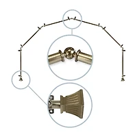 Rod Desyne Trumpet 6-Sided Bay Window