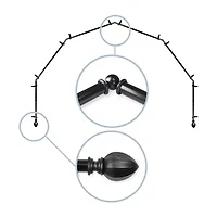 Rod Desyne Garnet 6-Sided Bay Window