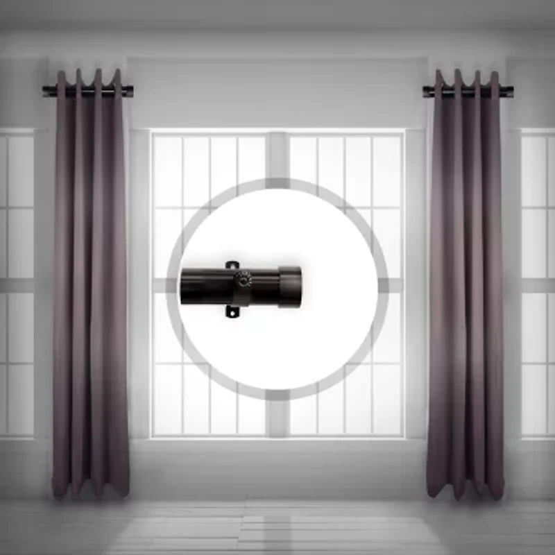 Rod Desyne (Set Of 2) Basic Side 1 1/2 Adjustable Curtain