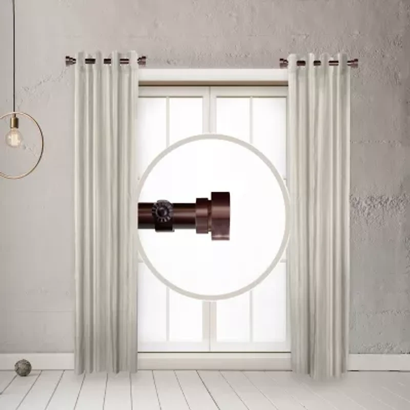 Rod Desyne (Set Of 2) Basic Side 1 1/2 Adjustable Curtain