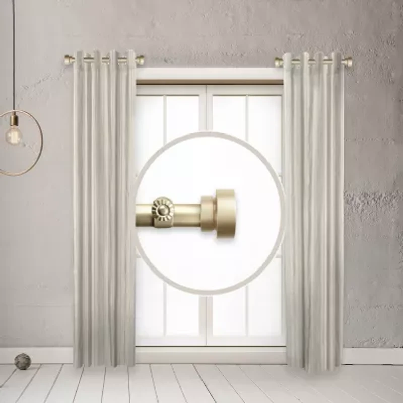 Rod Desyne (Set Of 2) Basic Side 1 Adjustable Curtain