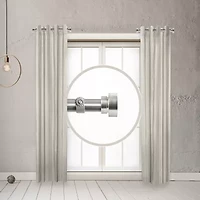 Rod Desyne (Set Of 2) Basic Side 1 Adjustable Curtain