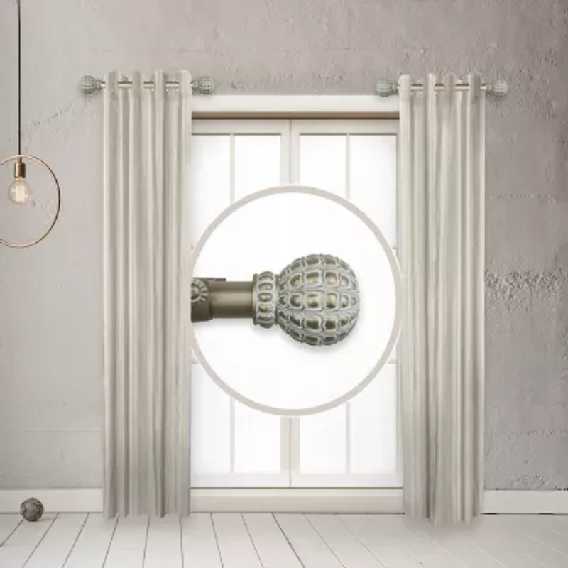 Rod Desyne (Set Of 2) Pode Side 1 Adjustable Curtain