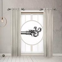 Rod Desyne (Set Of 2) Plume Side 1 Adjustable Curtain