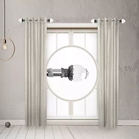 Rod Desyne (Set Of 2) Beam Side 1 Adjustable Curtain