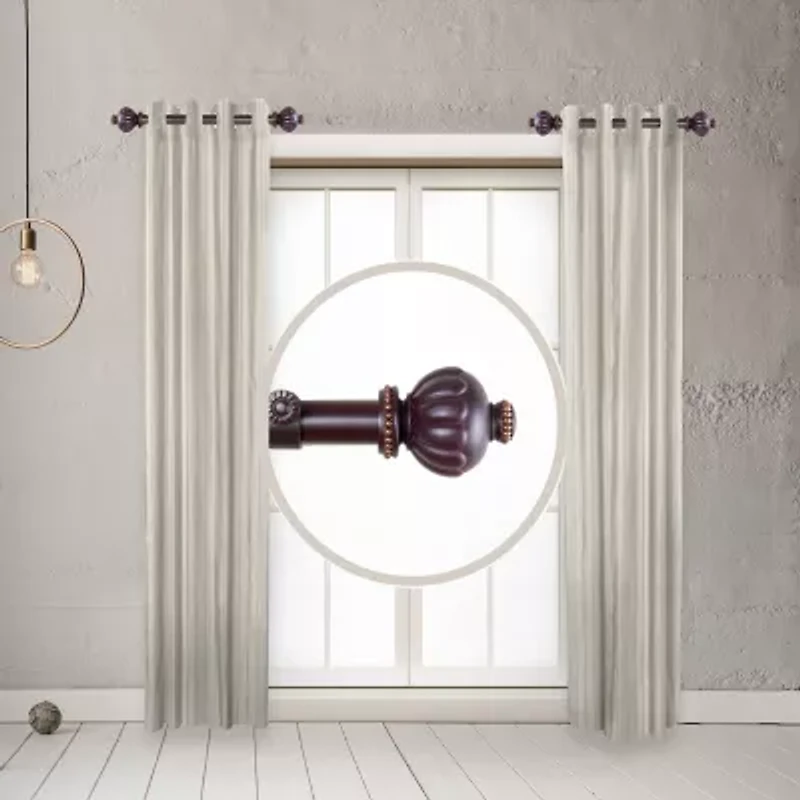 Rod Desyne (Set Of 2) Selma Side 1 Adjustable Curtain