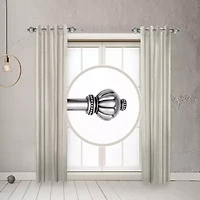 Rod Desyne (Set Of 2) Selma Side 1 Adjustable Curtain