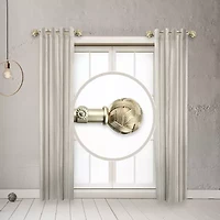 Rod Desyne (Set Of 2) Twine Side 1 Adjustable Curtain