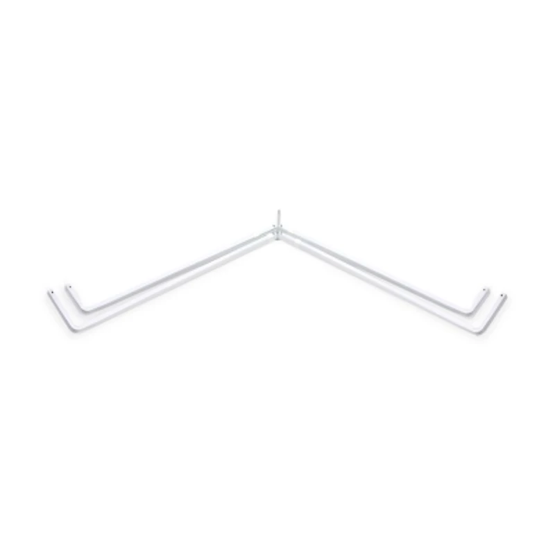 Rod Desyne Lockseam Corner Window Double Curtain Rod