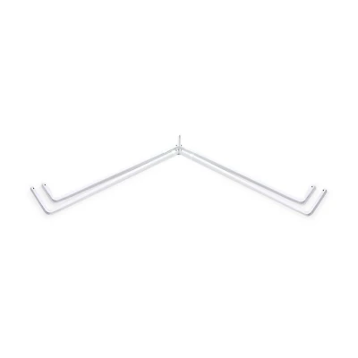 Rod Desyne Lockseam Corner Window Double Curtain Rod