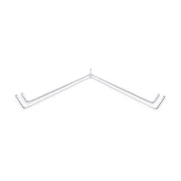 Rod Desyne Lockseam Corner Window Double Curtain Rod