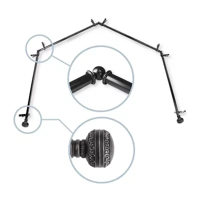 Rod Desyne Ornament 4-Sided Bay Window