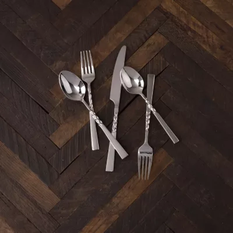 Fortessa Wrought 20-pc. 18/10 Stainless Steel Flateware Set