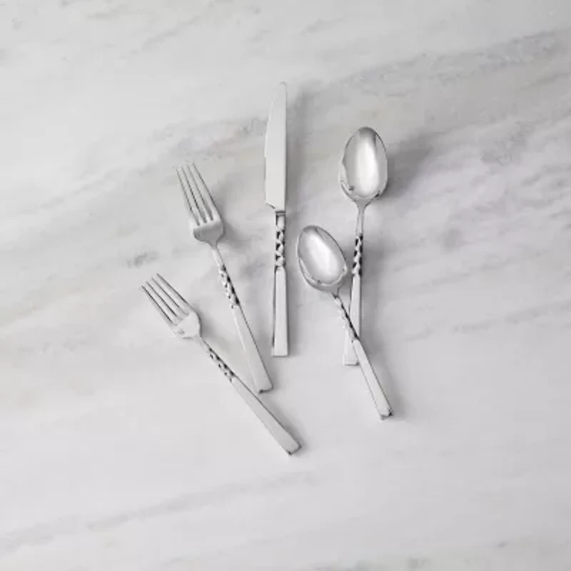 Fortessa Wrought 20-pc. 18/10 Stainless Steel Flateware Set