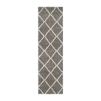 Safavieh Hudson Shag Collection Salome Geometric Runner Rug