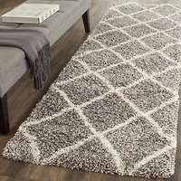 Safavieh Hudson Shag Collection Salome Geometric Runner Rug