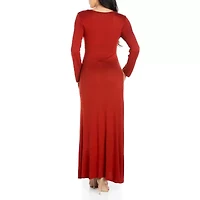 24/7 Comfort Apparel Womens Long Sleeve Maxi Dress