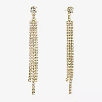 Bijoux Bar Gold Tone Womens Glass Hypoallergenic Drop Earrings