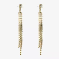 Bijoux Bar Gold Tone Womens Glass Hypoallergenic Drop Earrings