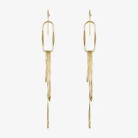 Bijoux Bar Gold Tone Womens Paperclip Drop Earrings