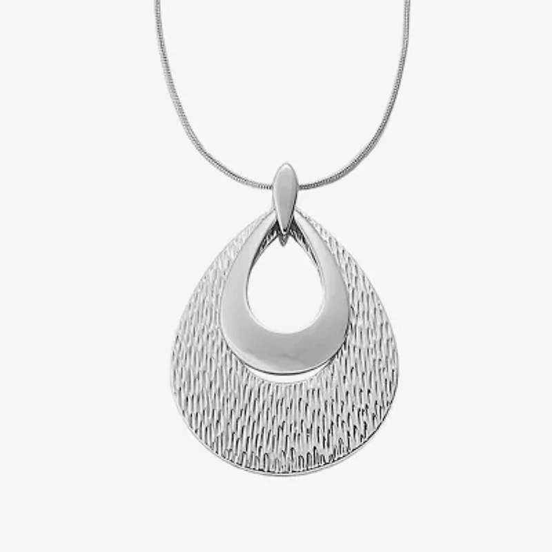 Liz Claiborne Pendant Necklace And Drop Earring Womens 2-pc. Jewelry Set