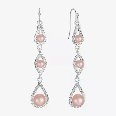 Monet Jewelry Timeless Womens Simulated Pearl Drop Earrings