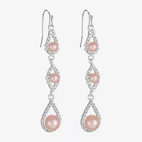 Monet Jewelry Timeless Womens Simulated Pearl Drop Earrings