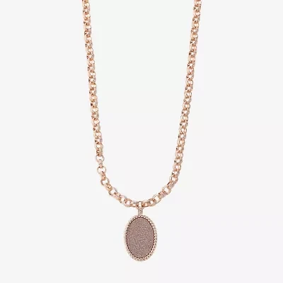 Monet Jewelry Womens Oval 18 Inch Pendant Necklace