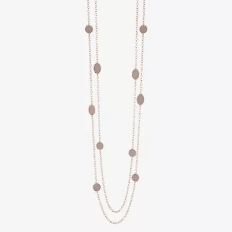 Monet Jewelry Layered Womens 34 Inch Strand Necklace