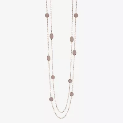 Monet Jewelry Layered Womens 34 Inch Strand Necklace