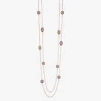 Monet Jewelry Layered Womens 34 Inch Strand Necklace
