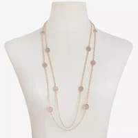 Monet Jewelry Layered Womens 34 Inch Strand Necklace