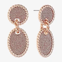 Monet Jewelry Womens Oval Hypoallergenic Drop Earrings